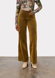 FDJ Olivia Wide Leg Pant in Brass