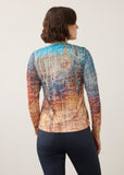 FDJ V-Neck Top in Sunset