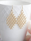A Pocket of Posies Art Nouveau Chandelier Earrings