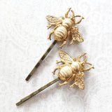 A Pocket of Posies Gold Bee Bobby Pins