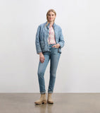 Hatley Quilted Tencel Jacket in Washed Blue