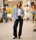 Hatley Quilted Tencel Jacket in Washed Blue