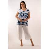 Dunes Cap Sleeve Rayon Top