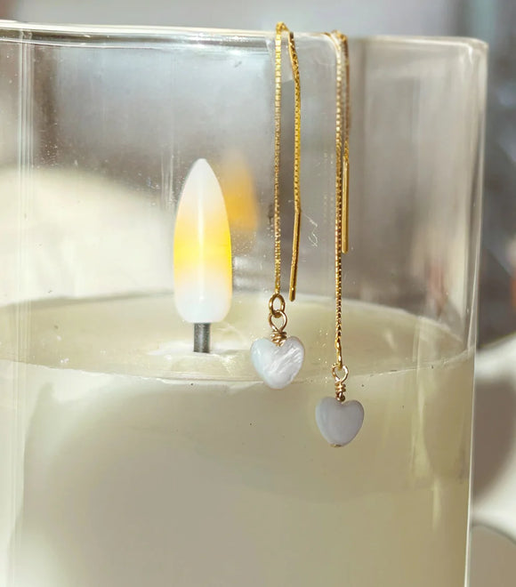 Isla Rae Jewelry Snow Heart Ear Threads