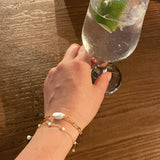 Isla Rae Jewelry Jenna Paperclip Pearl Bracelet
