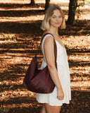 Louenhide Morgan Shoulder Bag in Burgundy