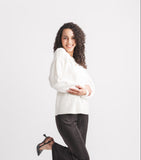 Papillon Cream Daisy Sweater