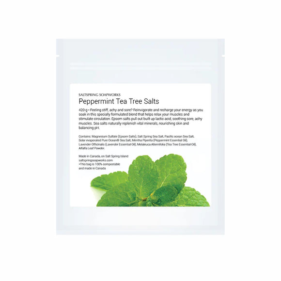 Saltspring Soapworks Peppermint Tea Tree Salts