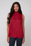 Renuar Sleeveless Airflow Top in Port