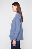 Renuar Heathered Button Up Cardigan