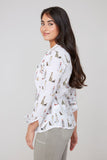 Renuar Dog Walker Button Up Blouse