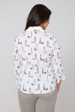 Renuar Dog Walker Button Up Blouse