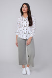 Renuar Dog Walker Button Up Blouse