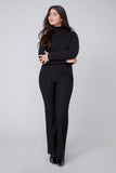 Renuar Black Flared Pant