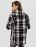 Renuar Black & Red Plaid Shacket