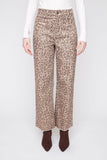 Renuar Leopard Print Pant in Champagne