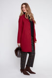 Renuar Car Coat in Cranberry