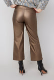 Renuar Coated Wide Leg Ankle Pants