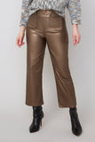Renuar Coated Wide Leg Ankle Pants