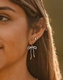 A Pocket of Posies Rhinestone Bow Earrings