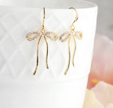 A Pocket of Posies Rhinestone Bow Earrings
