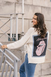 Shannon Passero Rockstar Cardi Rolling Stones