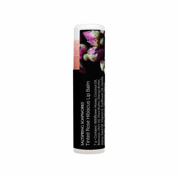 Saltspring Soapworks Tinted Rose Hibiscus Lip Balm