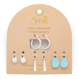 Scout Interchangeable Charm Earrings - 4 Styles