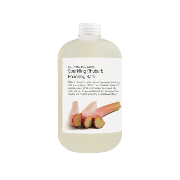Saltspring Soapworks Sparkling Rhubarb Foaming Bath