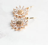 A Pocket of Posies Sunflower Earrings