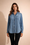 Vintage Denim Shirt w/ Embroidery