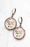 A Pocket of Posies Vintage Rose Earrings