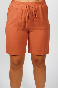 DeVia Shorts in Coral