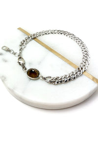 Motte;Jewelry Regal Bracelet in Silver and Topaz