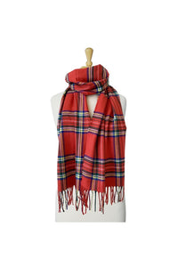 Caracol Red Plaid Scarf